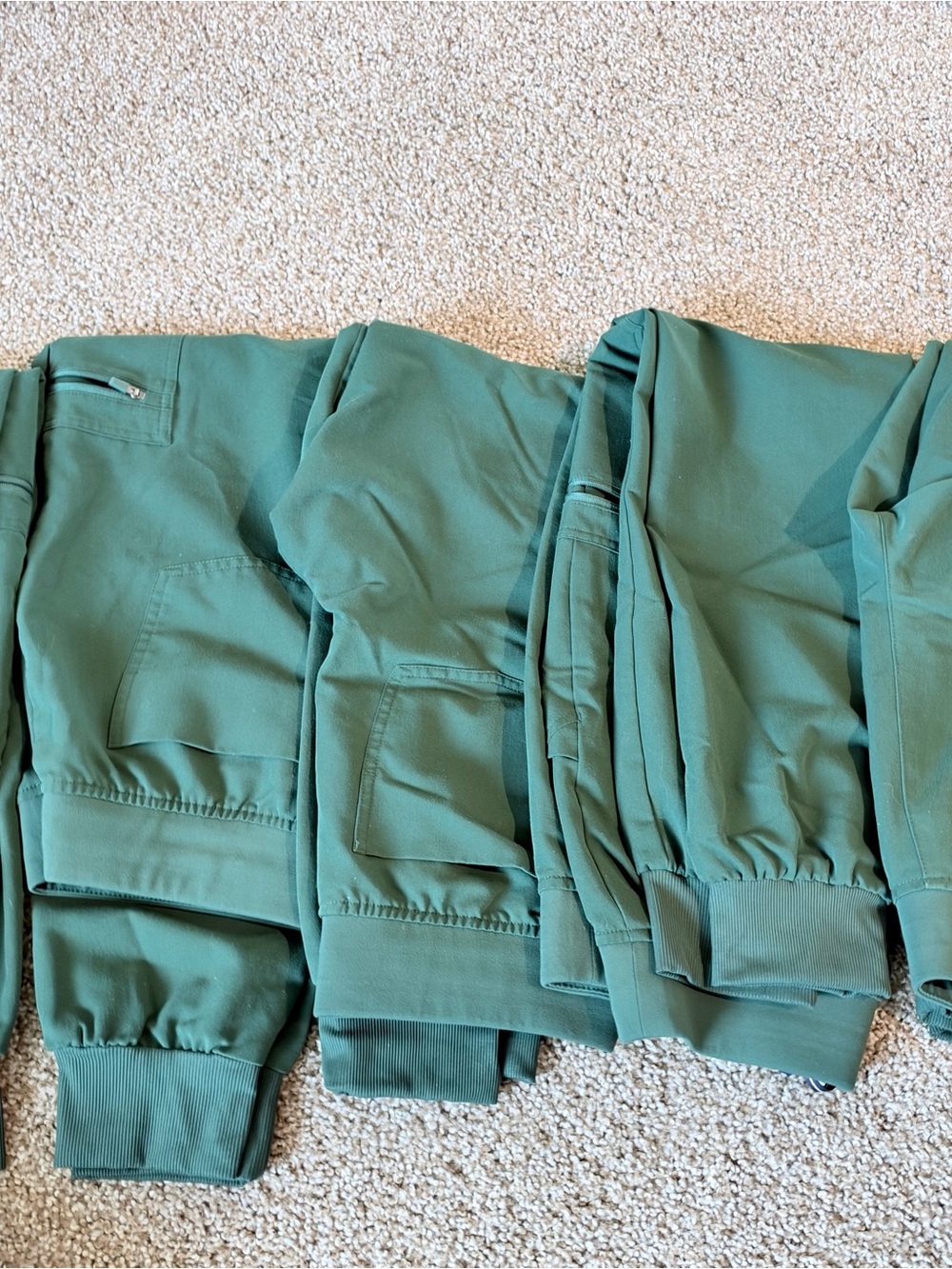 S Zamora Jogger Hunter Green racing stripe